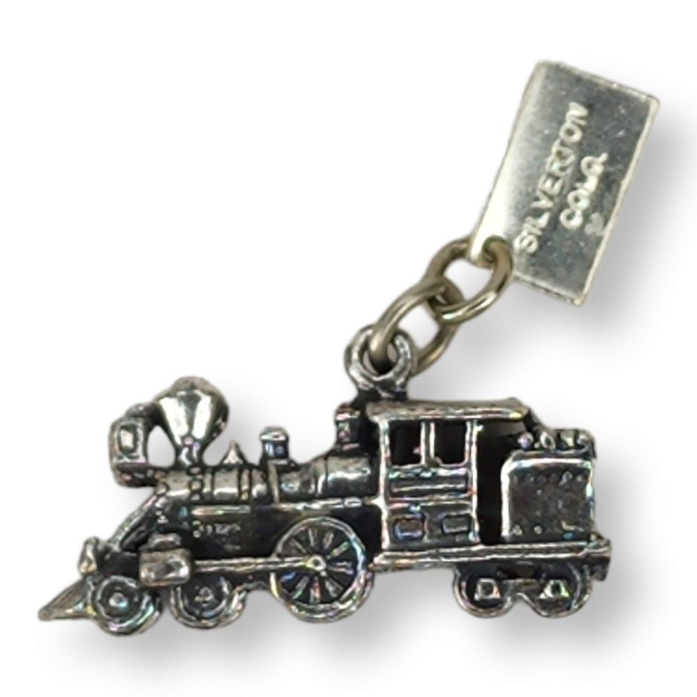 Sterling Silver 925 Sunbell Silverton CO Train Engine‎ Charm